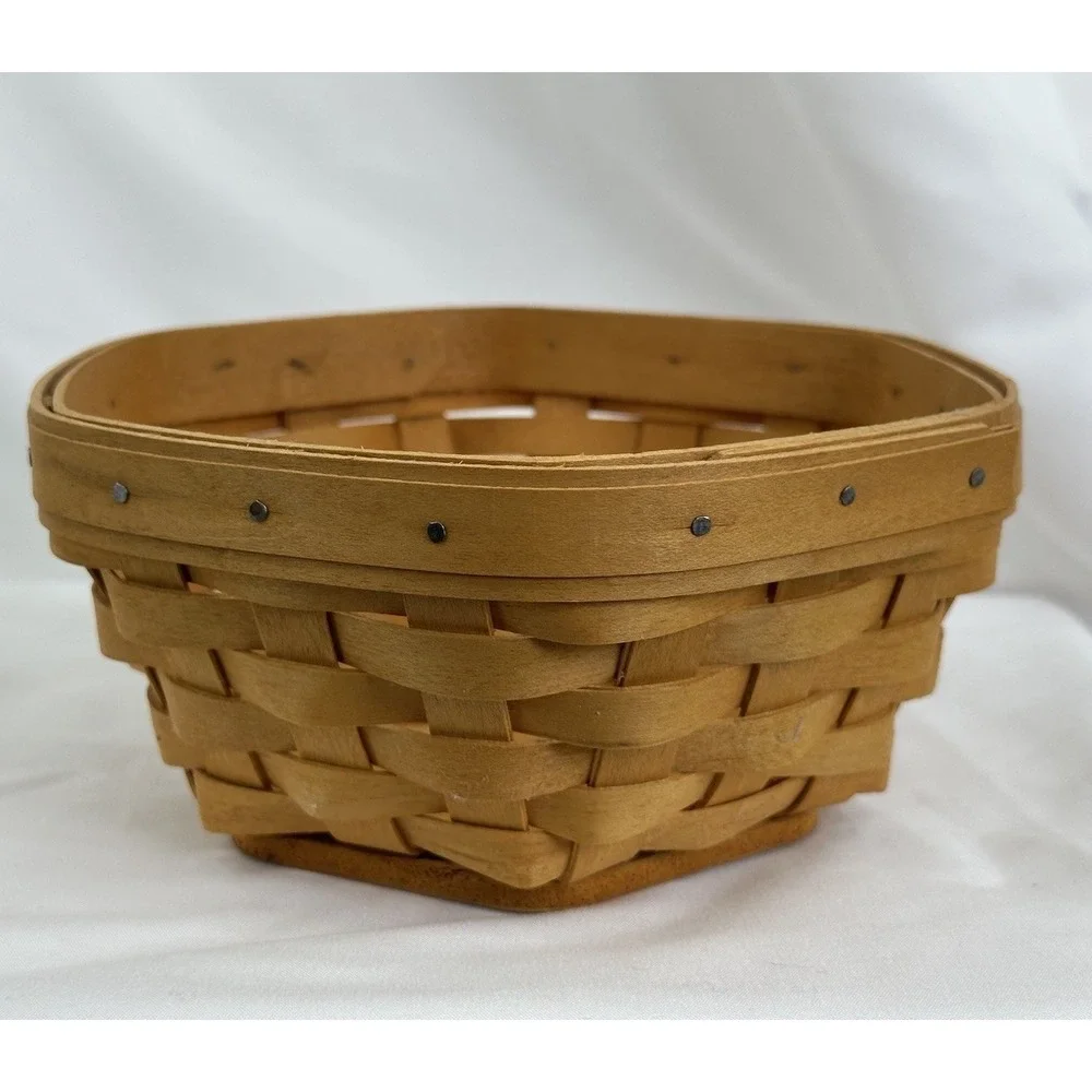 2002‎ Longaberger Hexagon Basket with Plastic Protector – 6
